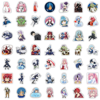 10/50/100PCS That Time I Got Reincarnated As A Slime Sticker Colorful for Luggage Laptop Decal Skateboard Guitar Fridge Sticker