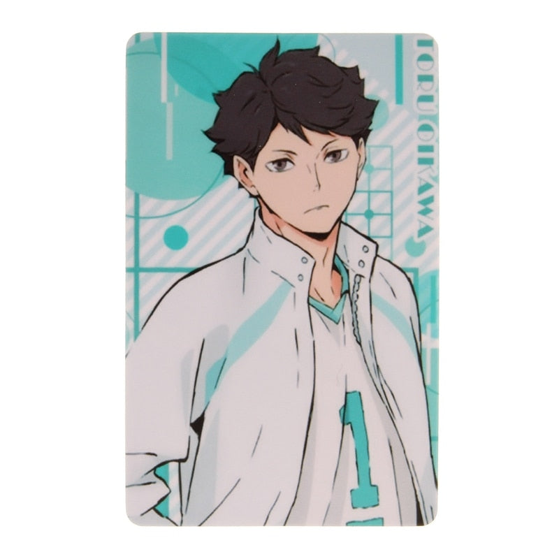 Japan Anime Haikyuu!! Figures Character ID IC Card Sticker PVC Kids Toys Stickers Suitable For Bus Card Bank Card Decoration