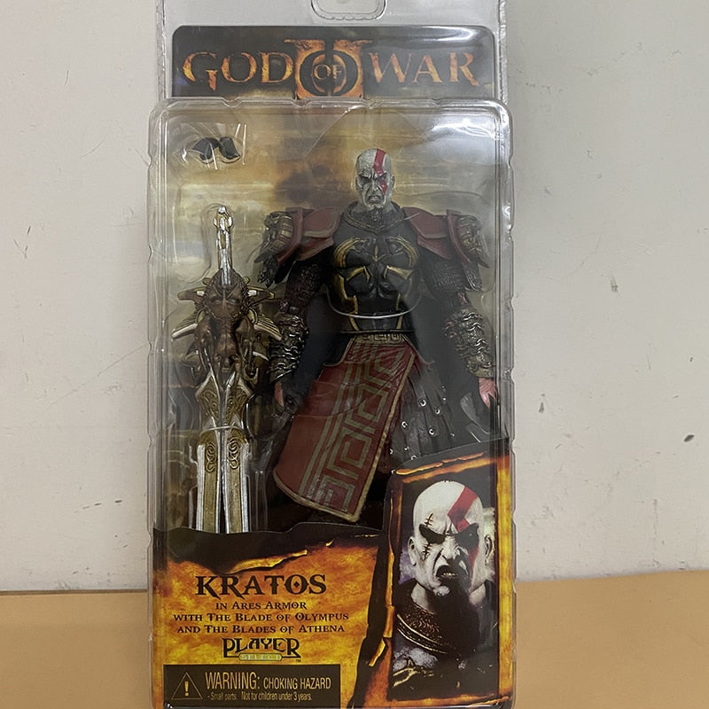 NECA God of War 2 II Action Figure Ghost of Sparta Kratos In Ares Armor W Blades Action Figure Model Toys Doll Gift Boxed