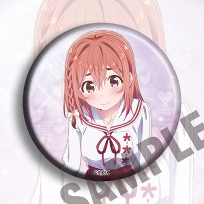 Anime Rent Girlfriend Chizuru Mami Ruka Sumi 58mm Acrylic Badges Brooch Round Icons