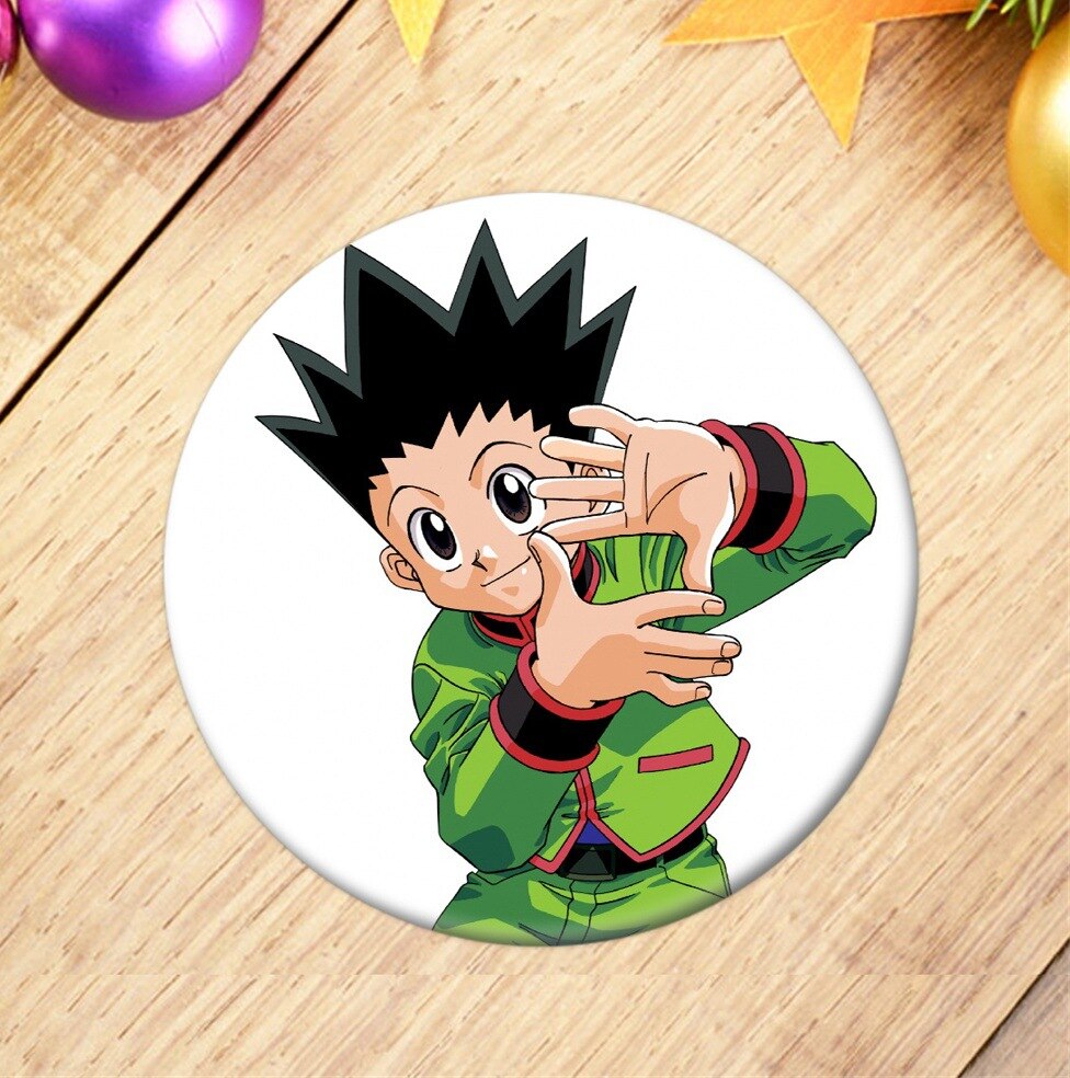 Anime Hunter X Hunter Brooches Cosplay Badges For Backpack Killua Pin Jewelry Button Clothes Female Women Party Gift