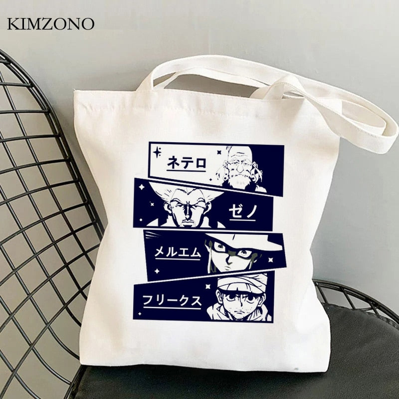 Hunter x Hunter shopping bag tote shopper handbag bolsa bag fabric jute woven tote sacolas