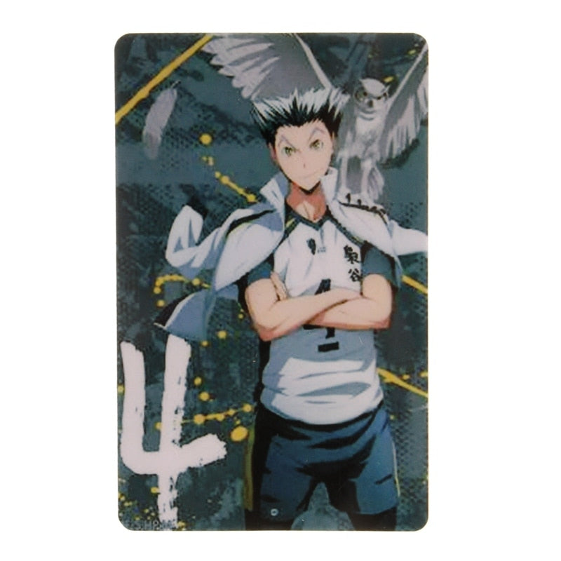 Japan Anime Haikyuu!! Figures Character ID IC Card Sticker PVC Kids Toys Stickers Suitable For Bus Card Bank Card Decoration