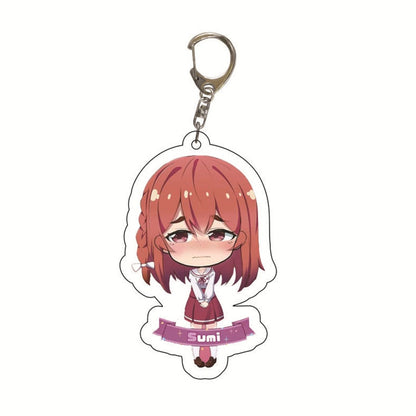 Manga Kanojo Okarishimasu Keychain Anime Rent A Girlfriend Key Chain Ichinose Chizuru Acrylic Figure Key Ring Bag Charm Trinkets