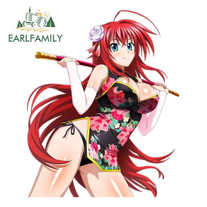 13cm Car Styling Super 3D Sexy Girl High School DxD Anime Rias Gremory Render Euro Drift Decal Waterproof Car Sticker