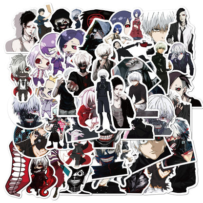 10/30/50PCS Classic Animation Tokyo Ghoul Suitcase Notebook Mobile Phone Refrigerator Helmet Graffiti WaterproofStickerWholesale