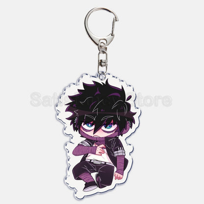 Cute My Hero Academia Anime Keychain Izuku Shouto Midoriya Bakugou Key Chain for Accessories Pendant Key Ring Keychains Gift