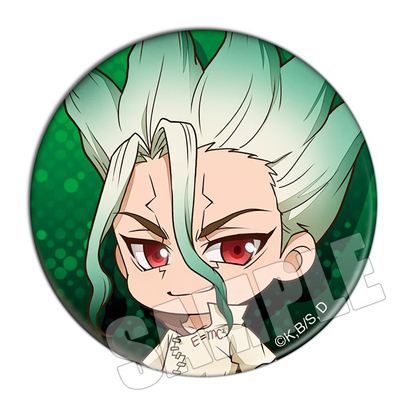 Anime Dr. Stone Ishigami Senkuu Asagiri Gen Shishio Tsukasa Figure 58mm Badge Round Brooch Pin 1930 Gifts Kids Collection Toy