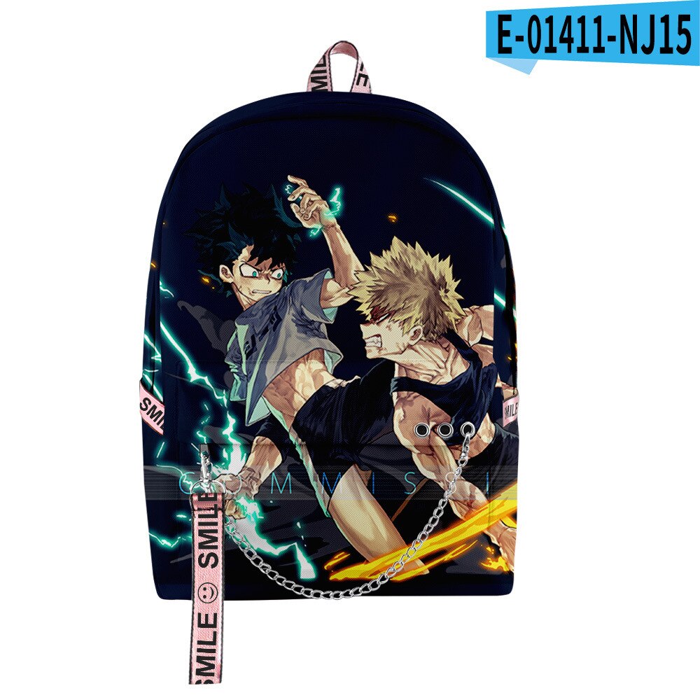 Fashion Novelty My Hero Academia Student School Bags Unisex 3D Print Oxford Waterproof Notebook multifunction Travel Backpacks