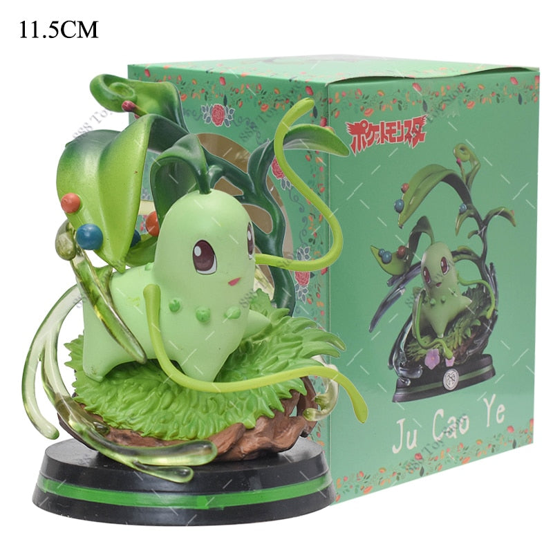 Anime Pokemon Figure Charizard Squirtle Bulbasaur Vulpix Scenes Special Effects Version Figurine Toys PVC Model Collection Dolls