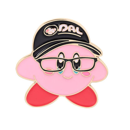 Anime Games Kirby Brooch Metal Enamel Pins Badge on Backpack Jeans Clothes Lapel Pins Fashion Jewelry Accessories New Year Gift