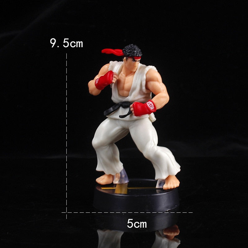 9.5cm Game Street Fighter Figure Ryu Ken Action Figures Room Decor Birthday Gift PVC Collection Toys For Boys