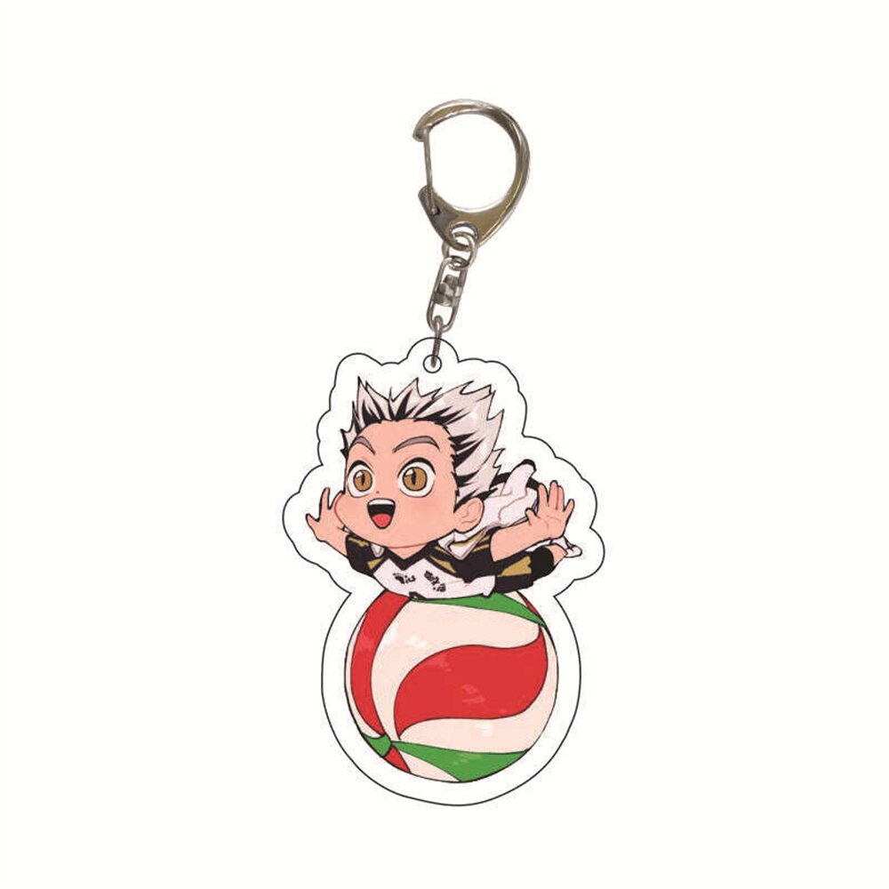 Cartoon Volleyball Boy Key Chain Ring Anime Haikyuu!! Keyring Cute Keychain Sleutelhanger New Keychain Accessories Pendant Gift