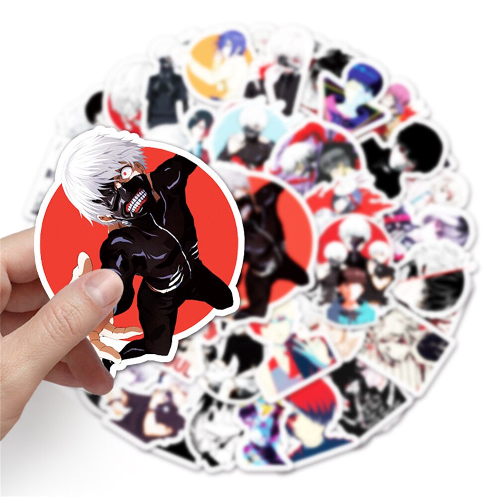 10/30/50/PCS Cartoon Anime Tokyo Ghoul Creative Graffiti Sticker Bike Skateboard Car Helmet Laptop Computer Wholesale