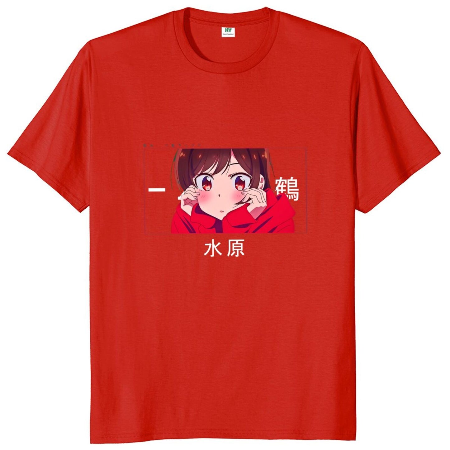 Rent A Girlfriend Anime T Shirt Chizuru Ichinose Kanojo Okarishimasu Japanese Manga Series Classic T-Shirt 100% Cotton EU Size