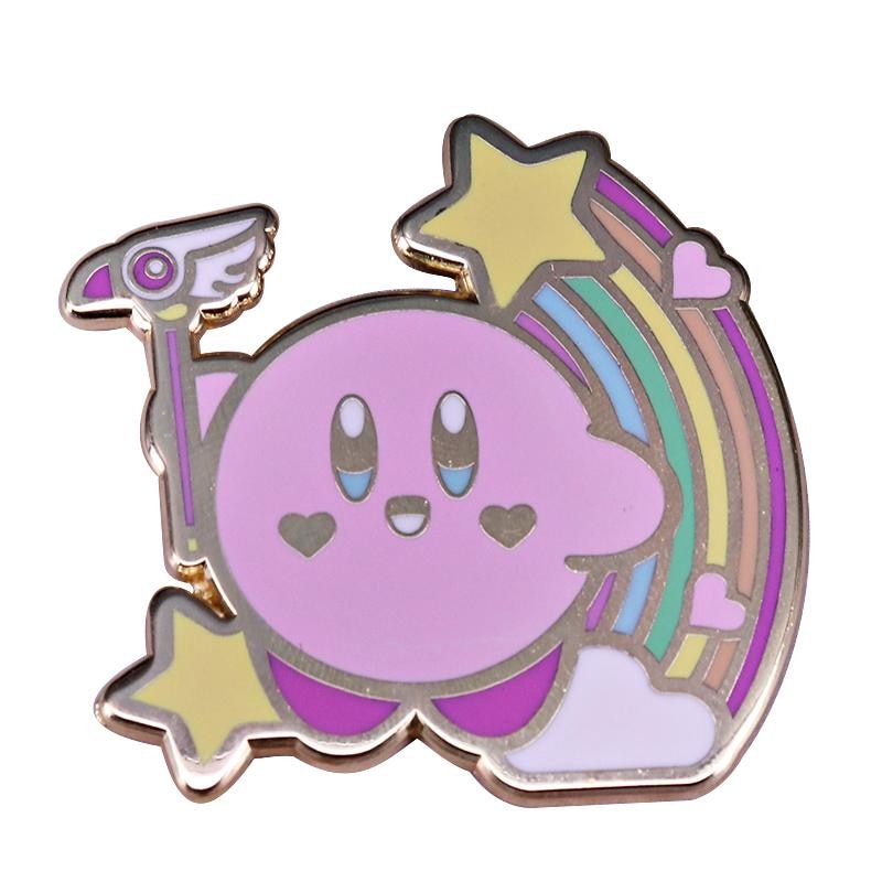 japan Game Kirby Anime Pins for Backpacks Badges on Manga Enamel Pin Accessories for Jewelry Cute Things Brooches Gift