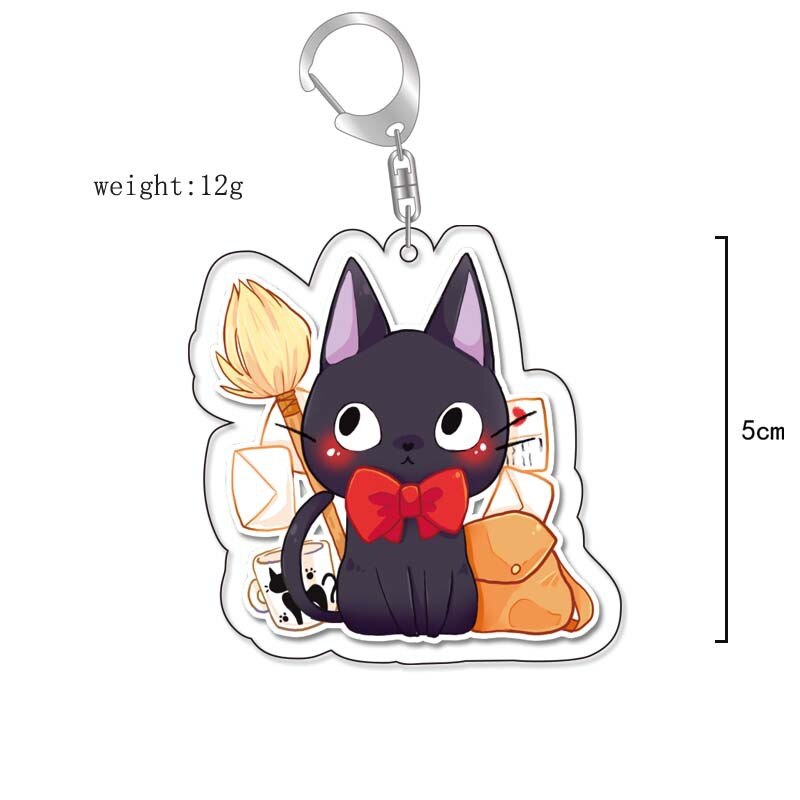 Anime Kiki&#39;s Delivery Service MY NEIGHBOUR TOTORO Spirited Away Cosplay Keychain Acrylic Pendant Backpack Props Accessories Gift