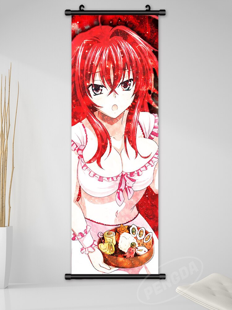 Wall Art Anime Hanging Painting Posters High School DxD Canvas Print Rias Gremory Picture Home Decor Scroll Bedside Background