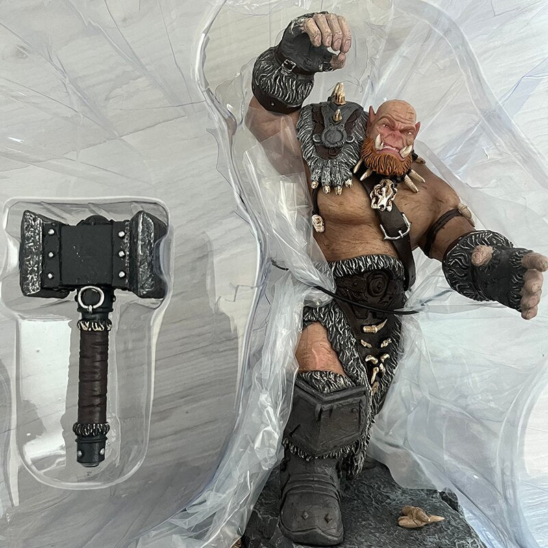 Large Model World Of Warcraft Height Orgrim Doomhammer Collectible Figures Action Figure Toys Anime Decoration Birthday Gift