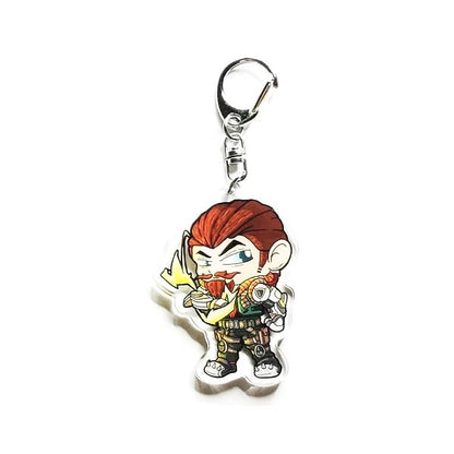 Game Keychain Valorant Sage Killjoy Jett Sova Cypher Man Key Chain for Women Accessories Cute Bag Pendant Key Ring for Fans Gift