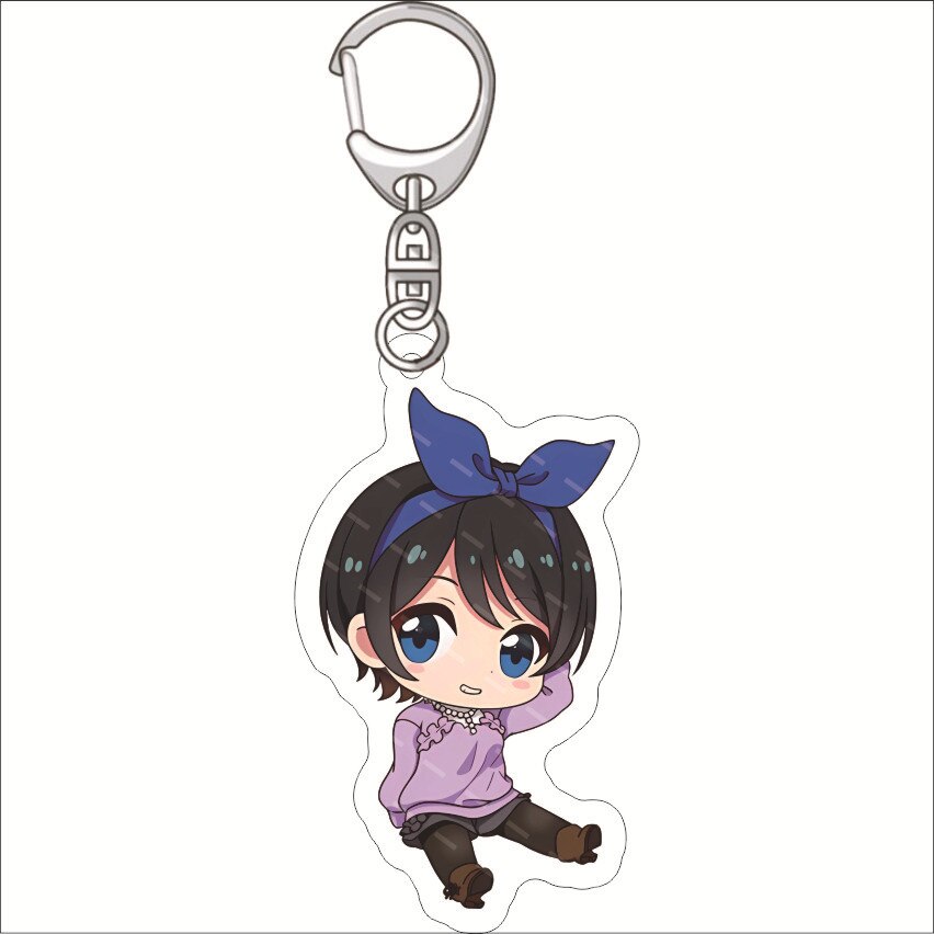 Rent A Girlfriend Keychain Anime Ichinose Chizuru Nanami Mami Sarashina Ruka Sakurasawa Sumi Cute Mold Acrylic Keyrings Jewelry