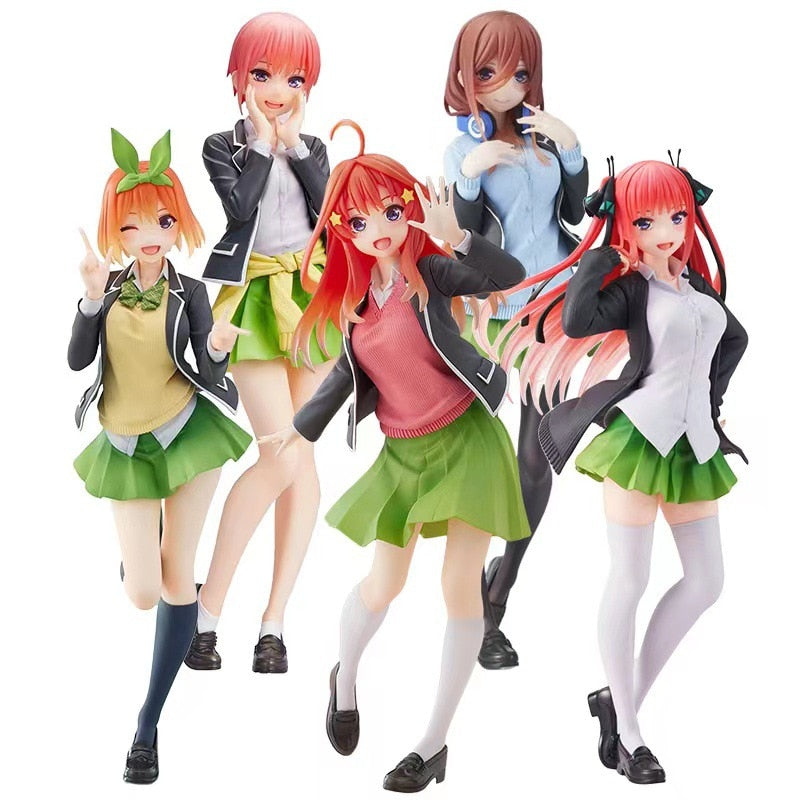 20cm The Quintessential Quintuplets Figure Anime Nakano Miku Action Figure Nakano Ichika Nino Yotsuba Itsuki Figurine Model Doll