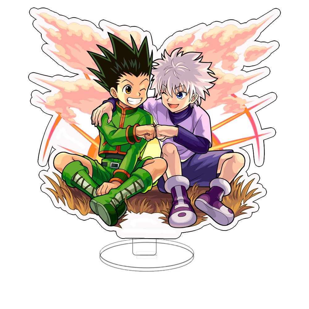 1 Pcs Cartoon Anime Hunter X Hunter Acrylic Stand Model Gon Freecss Hisoka Killua Zoldyck Desk Decor Plate Action Figure Toys