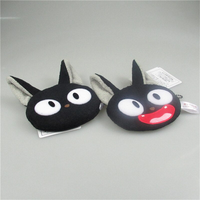 Hayao Studio Ghibli Miyazaki Kiki&#39;s Delivery Service JiJi Wallet Plush Toy Black Cat Kiki Keychain Purse Pendant Stuffed Toy