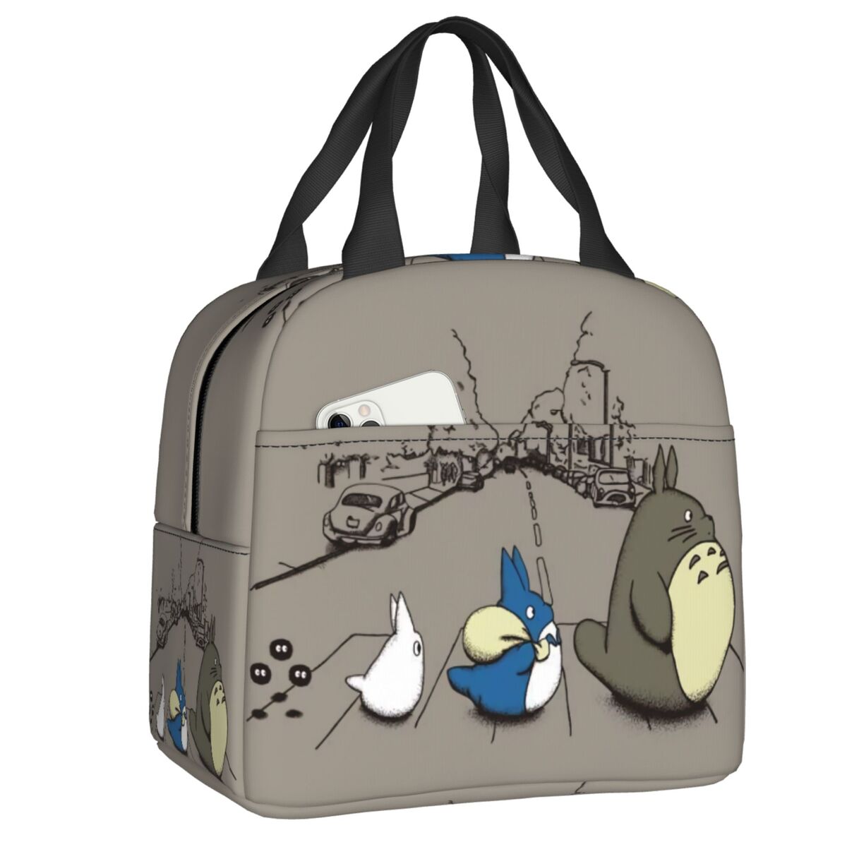 My Neighbor Totoro Insulated Lunch Bag for Women Waterproof Miyazaki Hayao Anime Cooler Thermal Lunch Box Kids School Children