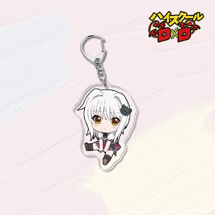 KeyChain Men High School DxD Key Chain Women Acrylic Car Cosplay Japanese Key Ring Rias Gremory Pendant Party Charm Kids Gift