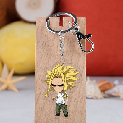 Keychain Anime Character My Hero Academia Deku Acrylic Keyring Japanese Cartoon Bag Handbag Gift For Student Comic Fans