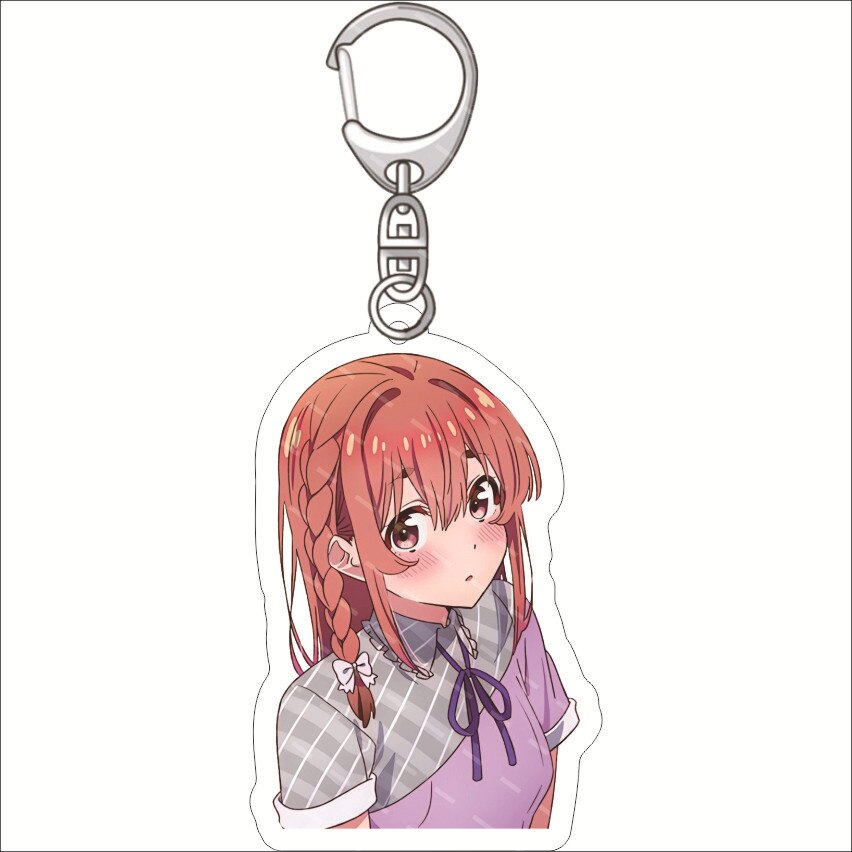 Rent A Girlfriend Keychain Anime Ichinose Chizuru Nanami Mami Sarashina Ruka Sakurasawa Sumi Cute Mold Acrylic Keyrings Jewelry