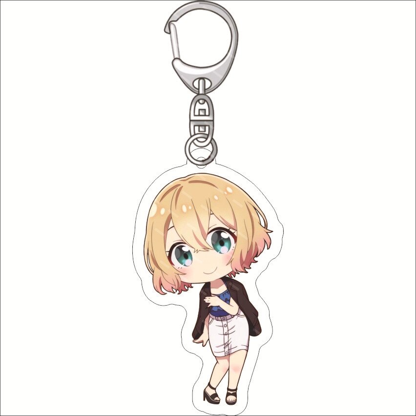 Rent A Girlfriend Keychain Anime Ichinose Chizuru Nanami Mami Sarashina Ruka Sakurasawa Sumi Cute Mold Acrylic Keyrings Jewelry