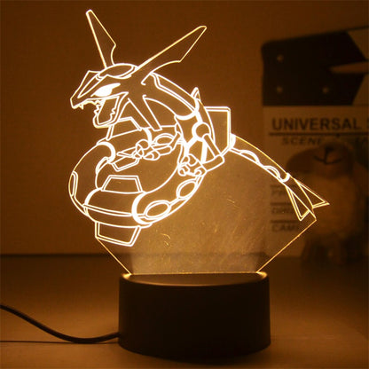 New Pokemon Pikachu Led 3D Night Light Kids Toy Anime Figures Cute Pikachu Bedside Lamp for Children Bedroom Decor Birthday Gift