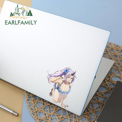 EARLFAMILY 13cm x 11.2cm for That Time I Got Reincarnated as a Slime Shion Car Stickers Sunscreen Decals Car Door Protector