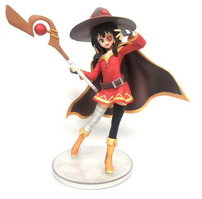 13cm Figma #407 KonoSuba 2 Megumin Anime Figure #399 KonoSuba Aqua Action Figure #425 Kazuma Figurine Adult Model Doll Toys Gift