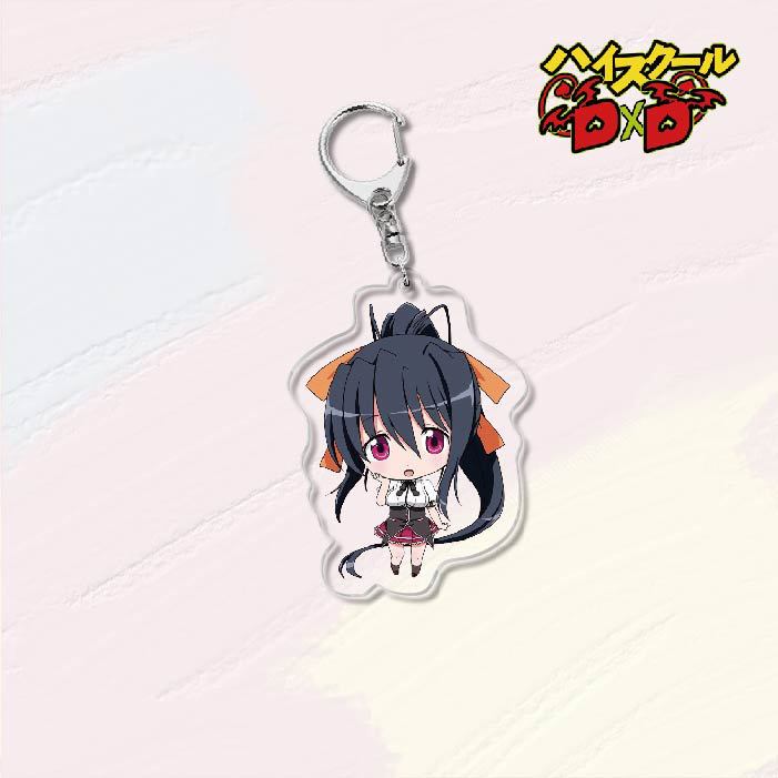 KeyChain Men High School DxD Key Chain Women Acrylic Car Cosplay Japanese Key Ring Rias Gremory Pendant Party Charm Kids Gift