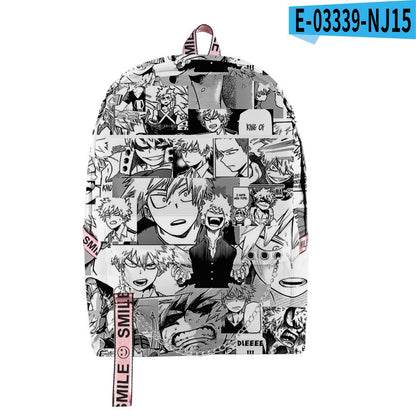 Fashion Novelty My Hero Academia Student School Bags Unisex 3D Print Oxford Waterproof Notebook multifunction Travel Backpacks