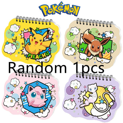 Pokemon Eevee Pikachu Eeveelution Notebook Stationary Set Cartoon Pencil Ruler Eraser Pencil Sharpener Notebook Set Student Gift