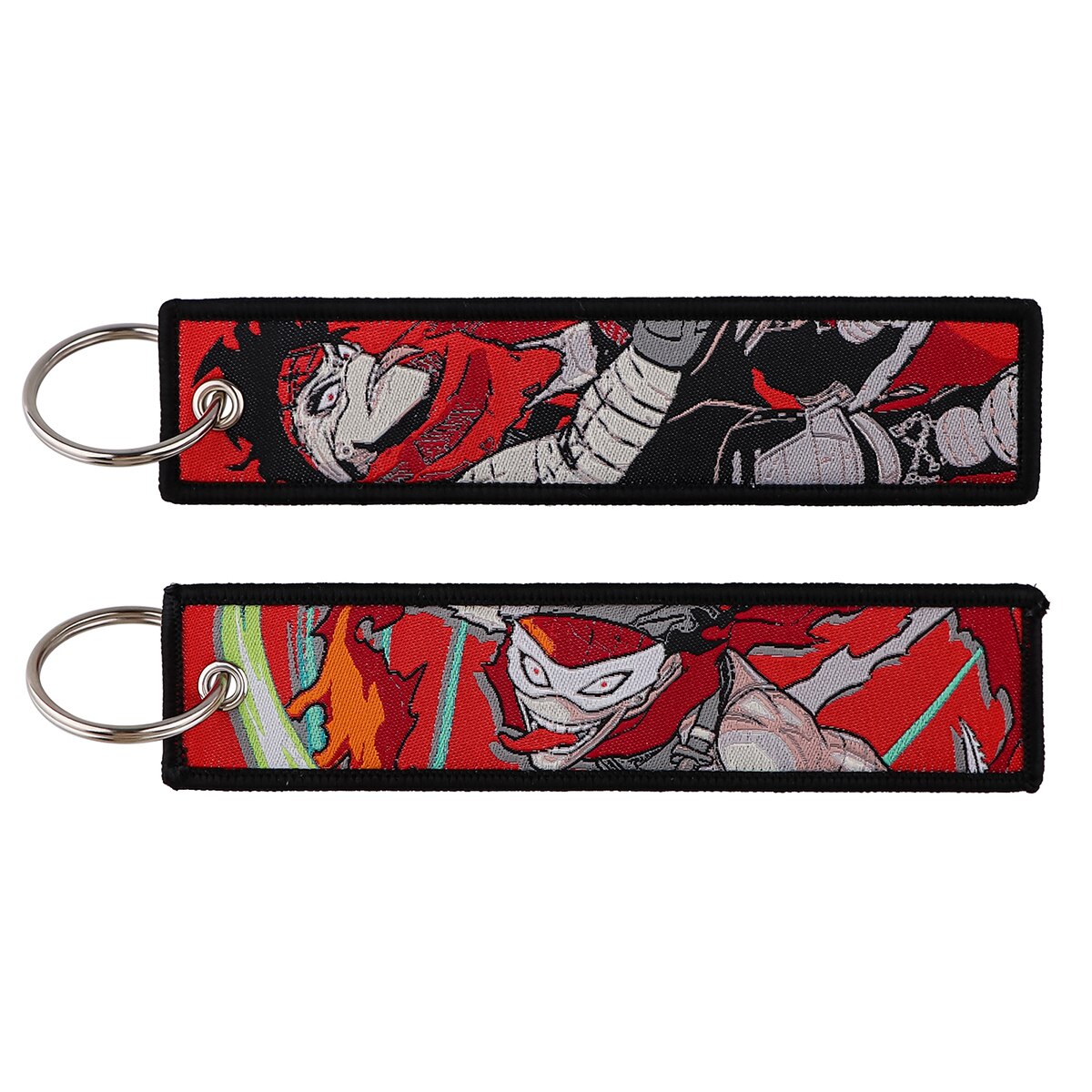 My Hero Academia Anime Key Chain for Men Key Fobs Holder Embroidery Key Ring Key Tag for Motorcycles and Cars Accessories