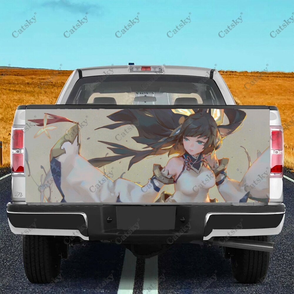 DanMachi Anime Truck Tailgate Sticker Decal Wrap Vinyl High-Definition Print Graphic Suitable for Pickup Trucks Weatherproof