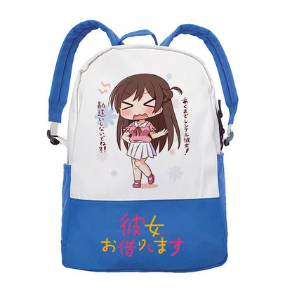 Anime Rent A Girlfriend Manga Kanojo Okarishimasu Patchwork Casual Kawaii Shoulder Schoolbag Backpacks