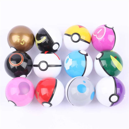 Pokemon 12Pcs/Set PokeBall  Action Figures Pikachu Model Toy Pocket Monster Pet Elf Collect Dolls Boxed Game Kids Gift Christmas