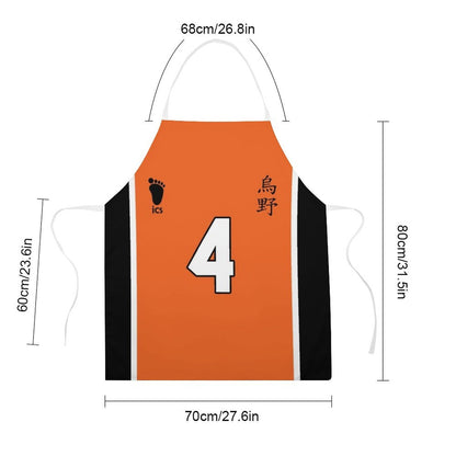 Haikyuu !! Yu Nishinoya Karasuno Jersey Apron Barber