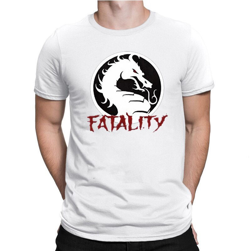 Custom Graphic Tees Tops XS-4XL Mortal Kombat Vintage Logo Adult T Shirt Summer Clothes for Men Clothing Pattern Style