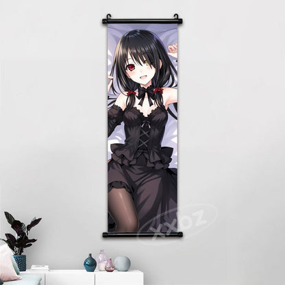 Anime Date A Live Poster Wall Art Canvas Kawaii Princess Pictures Modern Painting Tokisaki Kurumi Hanging Scroll Home Decor Gift