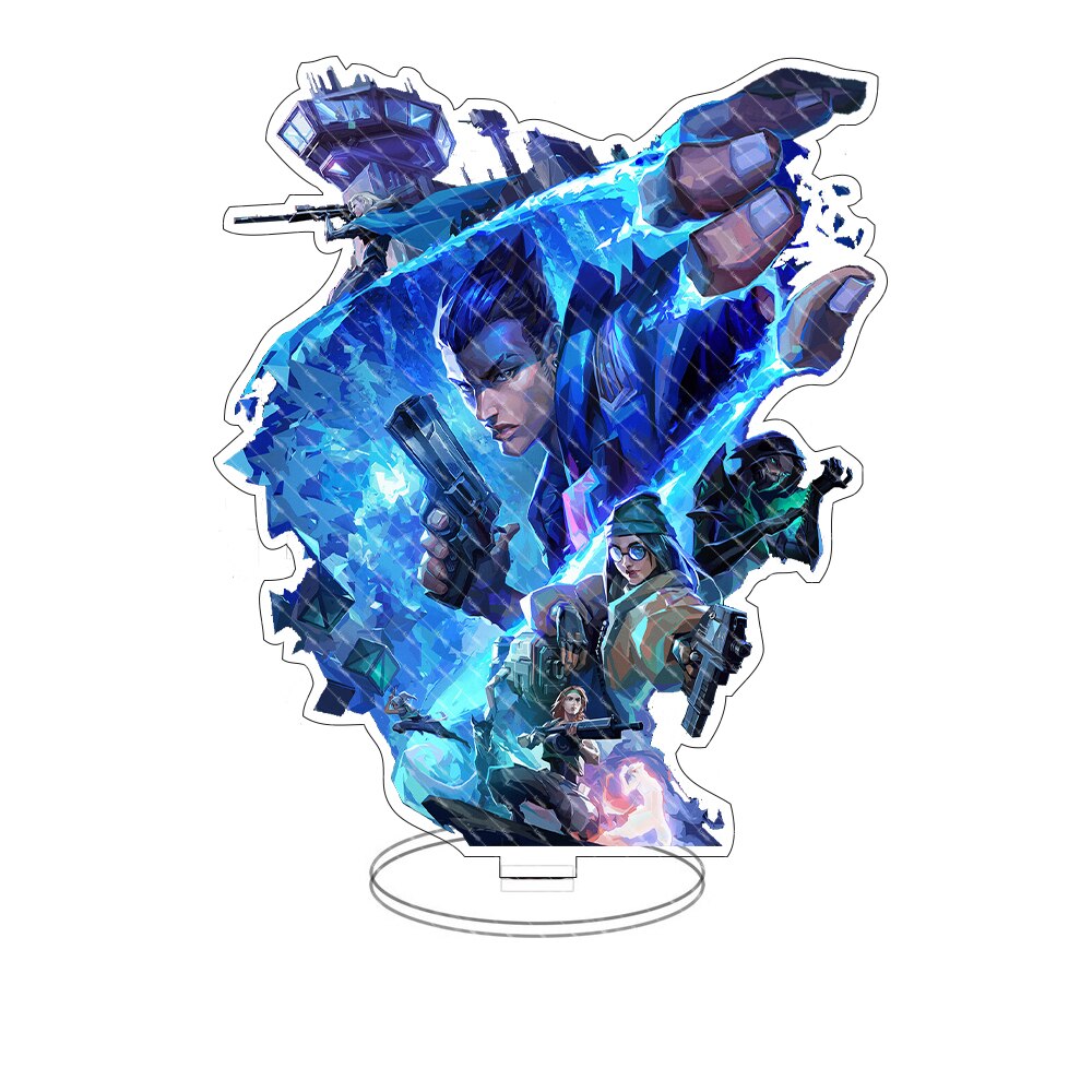 Game Figure Valorant Sage Killjoy Jett Sova Cypher Salvia Acrylic Stand Model Plate Desk Decor Standing Sign Figures Fans Gifts