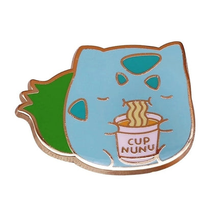 Anime Bulbasaur Enamel Pins Collect Pokemon Metal Cartoon Brooch Backpack Hat Bag Collar Lapel Badges Anime  Fans Gift