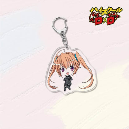 KeyChain Men High School DxD Key Chain Women Acrylic Car Cosplay Japanese Key Ring Rias Gremory Pendant Party Charm Kids Gift