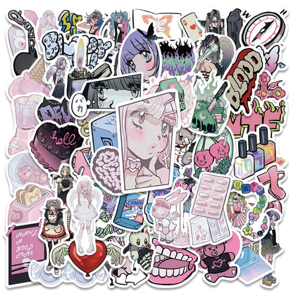 10/50/100PCS Chainsaw Man Anime Cartoon Graffiti Stickers Decals for Stationery Laptop Fridge Suitcase Skateboard Phone Sticker